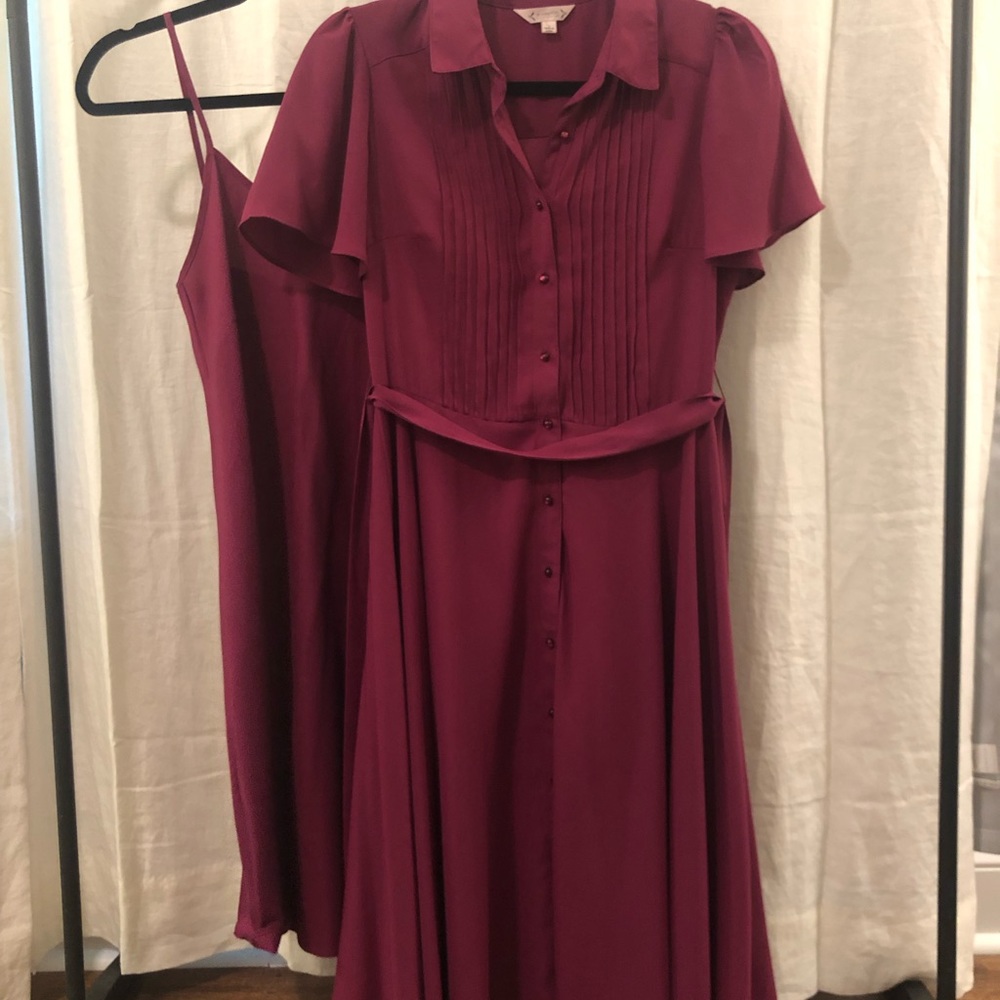 9 to 5 pink midi dress